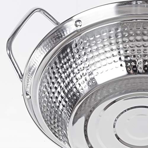 Pearl Metal Tabletop Pot, Silver, 26cm, with Stainless Steel Glass Lid, "Yaragi" (Softening) HB-4788