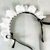 Maid Headbands Women Girls Lolitas Headbands Soft Fabric Headwear Lovely Hair Band for Role Playing and Fashion