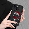 Christmas hat and wine glass printed phone case suitable for iPhone 17 16 15 14 13 12 11 Pro/Max/Plus anti drop and shockproof