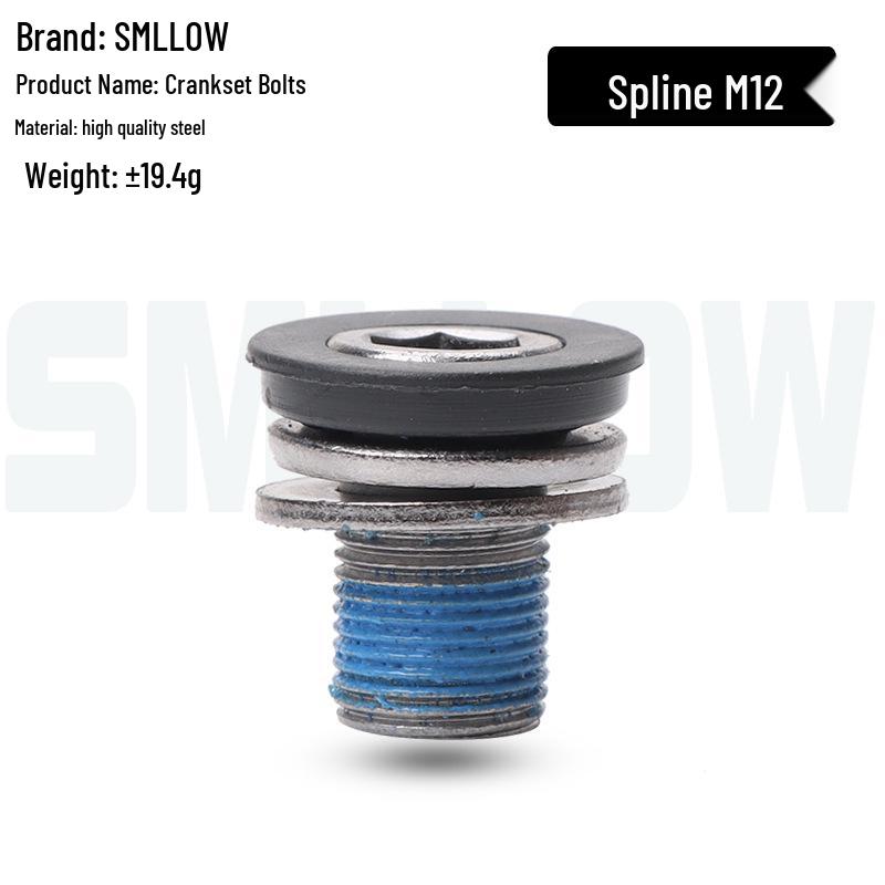 Bicycle Crank & Chainring Installation Splined Screw M12/M15 Dustproof