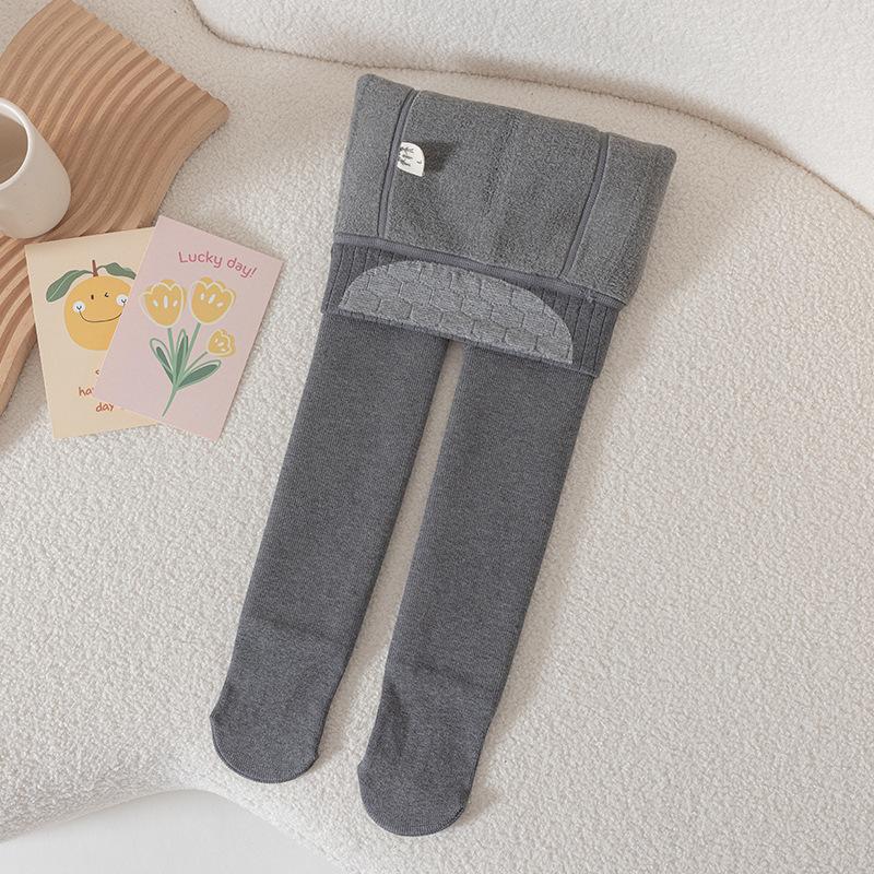 Children's Leggings Spring and Autumn Combed Cotton New Autumn Vertical Stripes V-waist Outer Wear Foot Pants