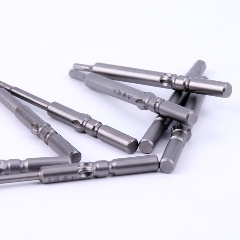 BuFan 6mm Hex Socket Screwdriver Bit Set - S2 Material, High Strength, Strong Magnetic, Multi-Spec Specifications.