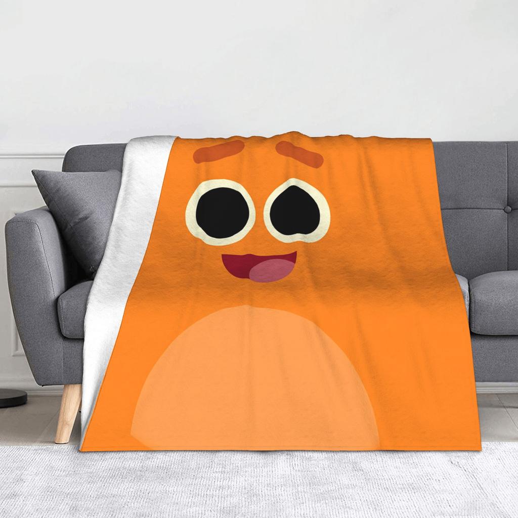 Bumble Nums Cartoon Blankets Flannel Autumn/Winter  Multi-function Soft Throw Blanket for Sofa Travel Quilt