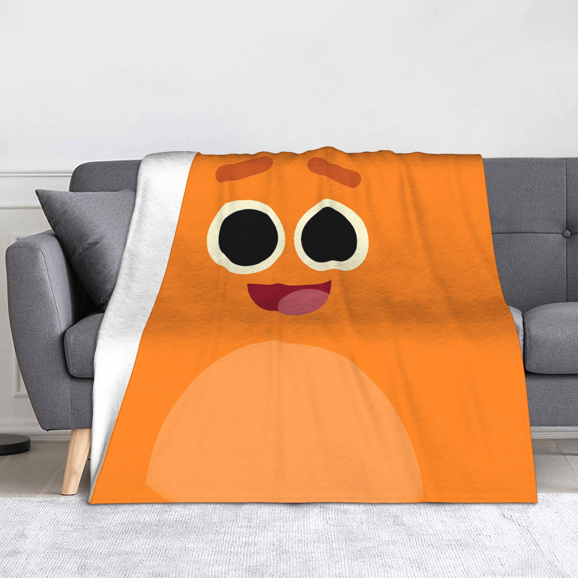 

Bumble Nums Cartoon Blanket Cover Fleece Ultra-Soft Throw Blankets for Car Sofa Couch Bedspread 30x40in