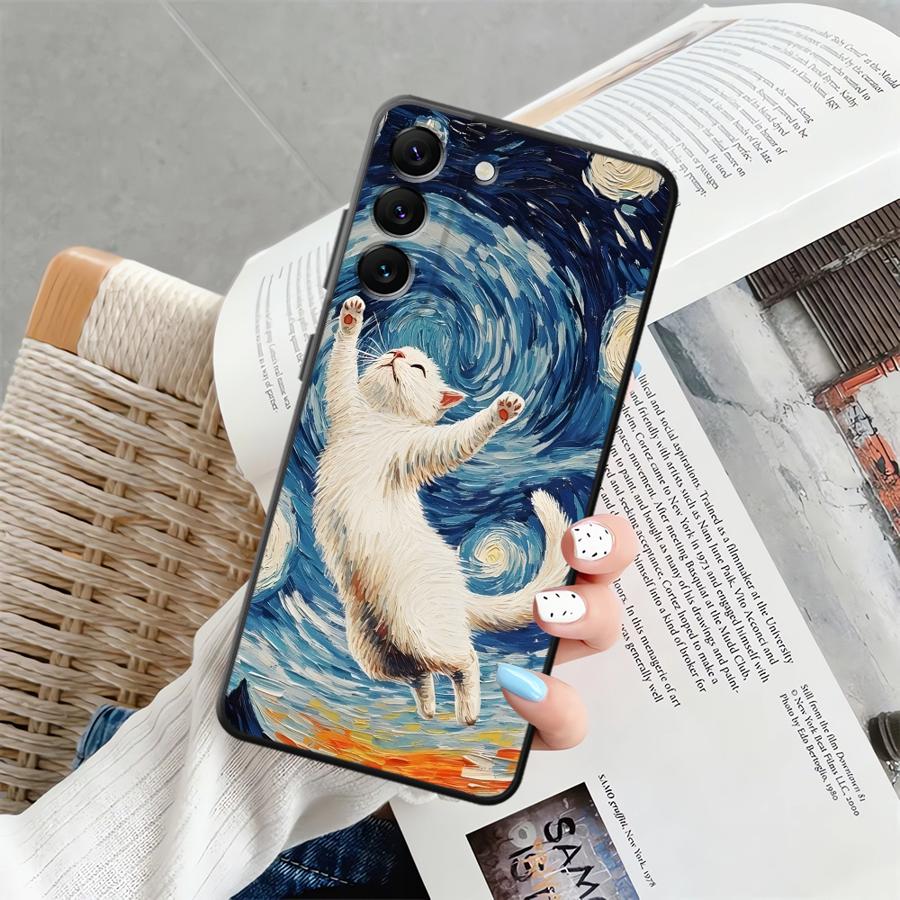 

Cute Cartoon Cat Phone Cover Case for Samsung Galaxy A57 A15 A53 A17 A52 A36 A25 A16 A05 A23 A37 A73 A51 A06 A55 A13 A70 A12 A50 Galaxy A25 5G