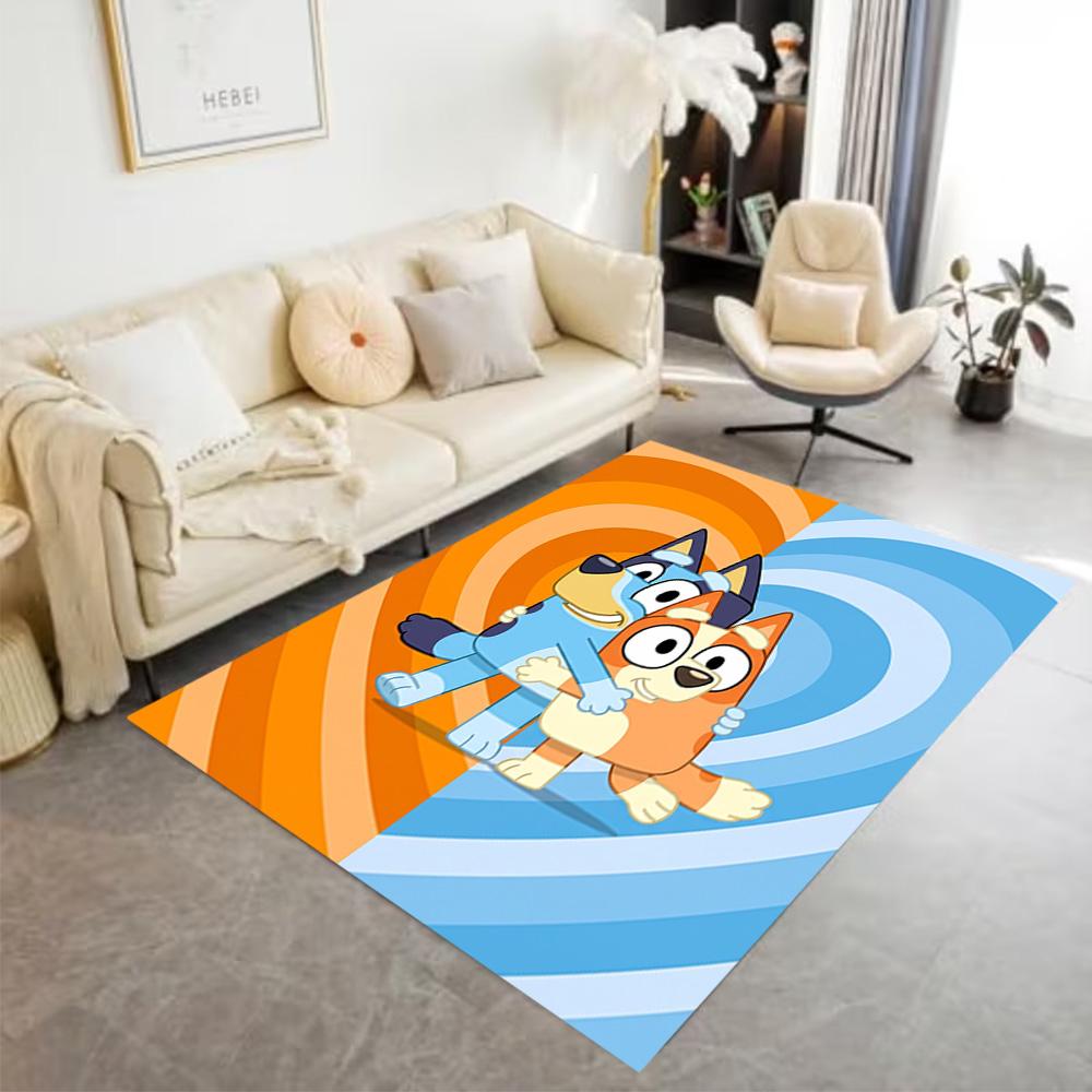 Bluey's Paw Patrol Floor Mat Perfect for Game Room Hallway Outdoor Bedrooms Anti-slip Rug Anime Office Decor