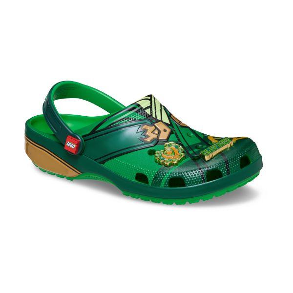 Lego X Crocs Classic Clog Ninjago Unisex Sandals Green Multi-Color 213553-90H