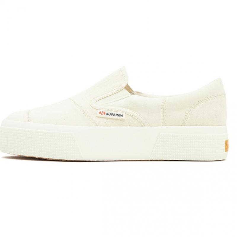Superga 2347 Organic Slip On Patchwork Beige S2128nwa8g