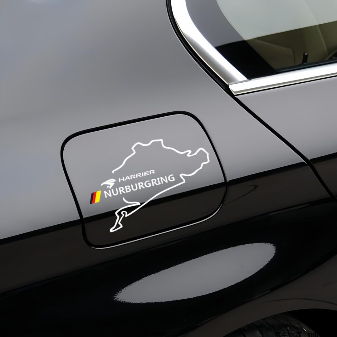 

HARRIER Fuel Outlet Cover Sticker Rear Glass Rear Fuel Outlet Racing Circuit Sticker Custom Harrier HARRIER белый