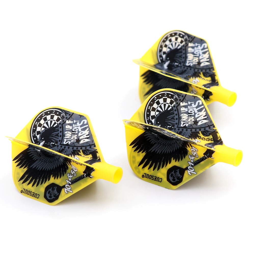 Cuesoul Dart Flights TERO System AK4 Standard Shape Thermal Transfer Pattern 3 Pieces CS-AK4+4LY