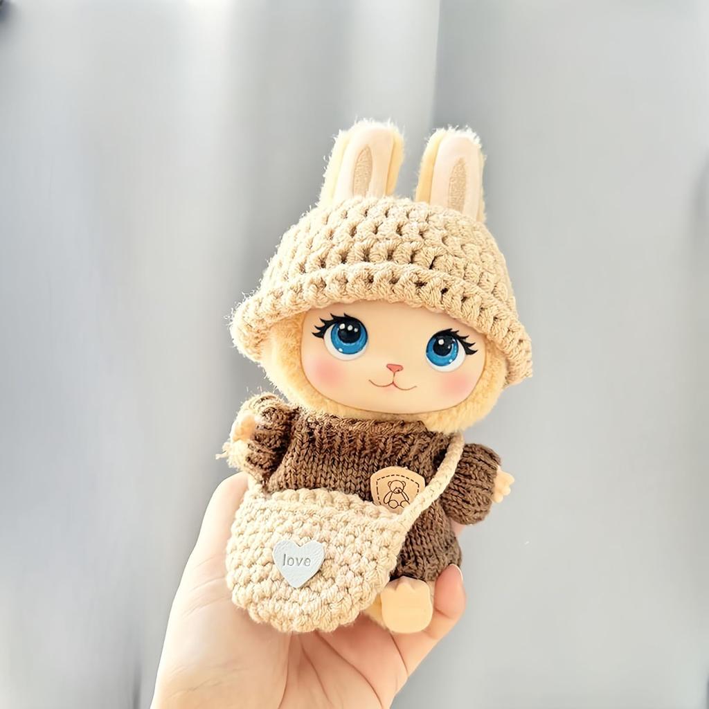 Dinosaur Costume Clothes 17cm/6.7inches Doll,2 Piece Set Hat Clothing,Boys and Girls Stylish Adorable Dolls Clothes Accessories (Doll Not Included)