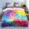 Colorful Floral Three-Piece Decorative Set  Kid'S And Adults' Bedroom Decor, Exquisite Three-Piece Bedding Set Gift