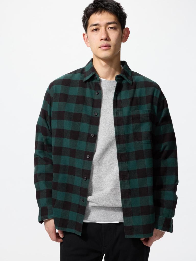 Uniqlo Flannel Check Shirt  LonG Sleeve  G