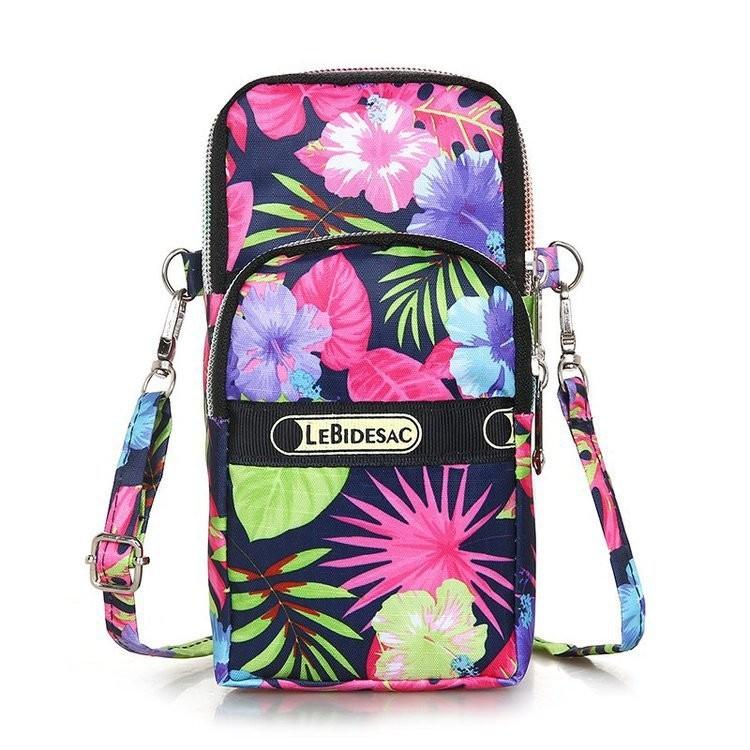 Elegant Retro Nylon Phone Pouch For Women With Eye-catching Designs And Colors