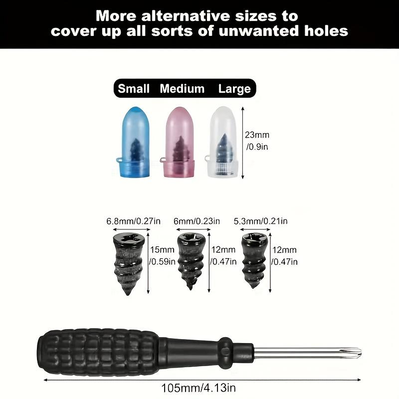 85pcs Universal Tire Repair Plug Kit, Quick Tire Repair Kit, Suitable for Cars, Motorcycles, SUVs, Trucks, Caravans, Bicycles, ATVs, Tire Repair Tools