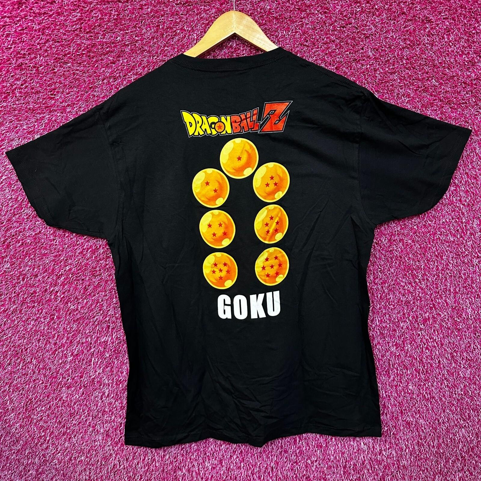 

Dragon Ball Z Super Saiyan Goku and the 7 Dragon Balls Tee L L