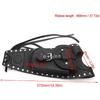 Fuel Tank Bag Black Motorcycle Artificial Leather Gas Tank Cover, Fuel Tank Pad for XLX1000, XL1200X, XLH883