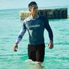 Mens Long Sleeve UPF 50 Rash Guard Top With Matching Swim Shorts Pants Set Snorkeling Surfing Swimming