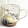 Coffee Pod Holder Coffee Pod Basket Wire Coffee Pod Storage Wooden Base Organizer For Kitchen Family Countertop Pod