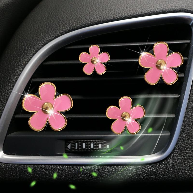 Cute Flower Car Air Vent Clip For Air Conditioning Vents And Interior Decoration