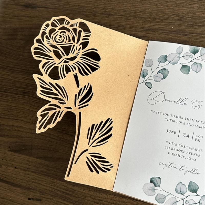 Hollowed Flower Cutting Dies Carbon Steel Die Cut Templates Decorative Embossing Paper Die for Card Making Scrapbooking