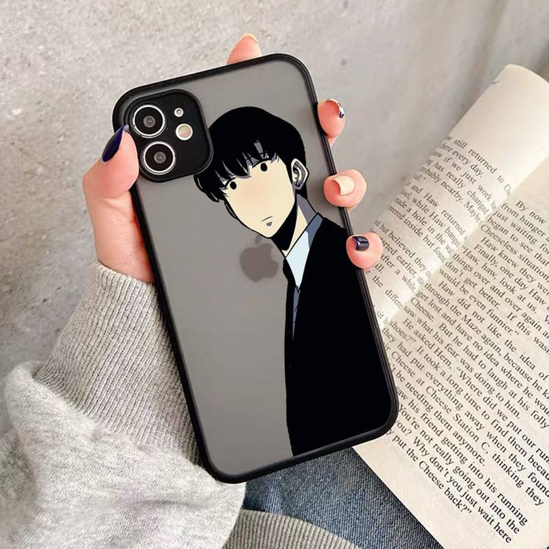 Solo Leveling Sung Jin Phone Case Matte Transparent For Iphone 7 8 11 12 Plus Mini X Xs Xr Pro Max Cover