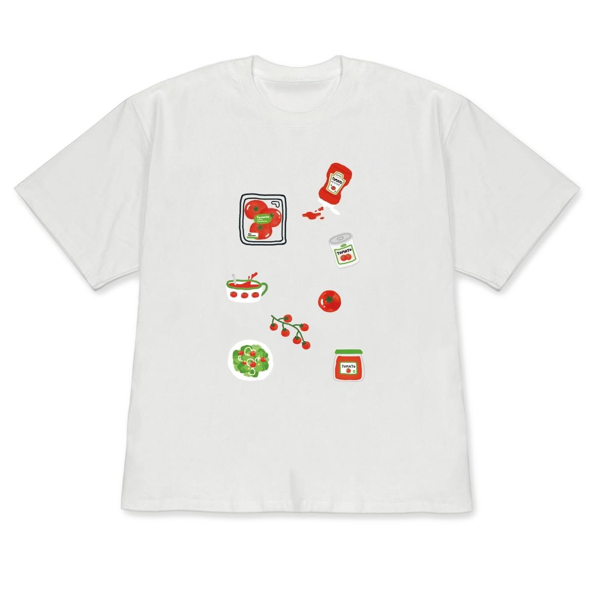 

Kawaii Tomato Print ShortSleeve Tshirt Korean Style Versatile Cute HandDrawn Casual Top Aesthetic Food Graphic Crew Neck Tee 4XL