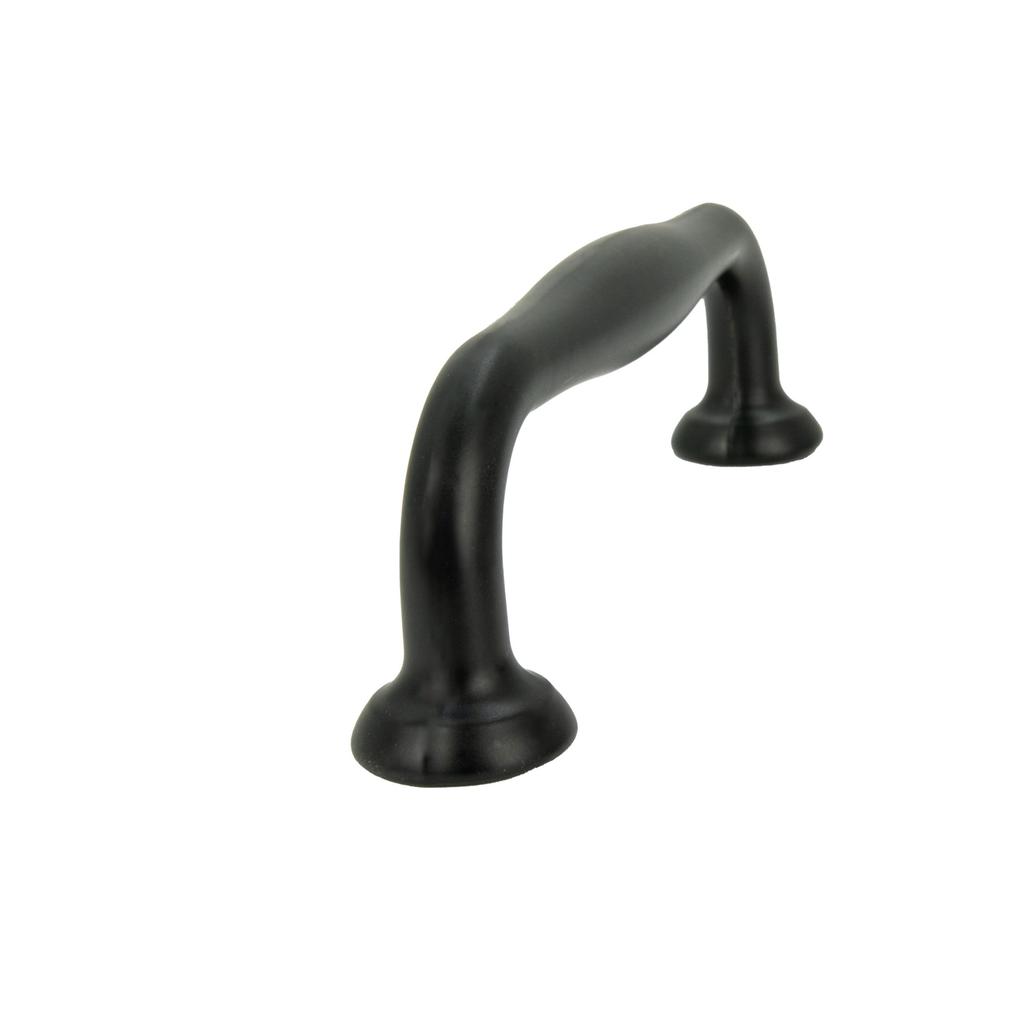 Black furniture handle 96 mm