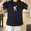 2025 Women's Summer Cartoon Print Round Neck Short Sleeve T-Shirt - Loose, Slimming, Versatile, Trendy