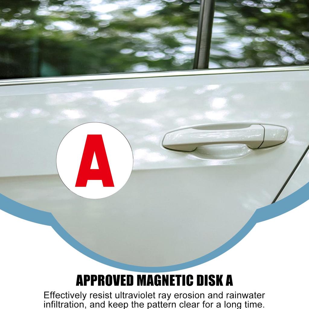 New Driver Magnet For Car French Letter A Beginner Driver Magnet For Car Removable Bumper Automotive Decal For Teens Adults