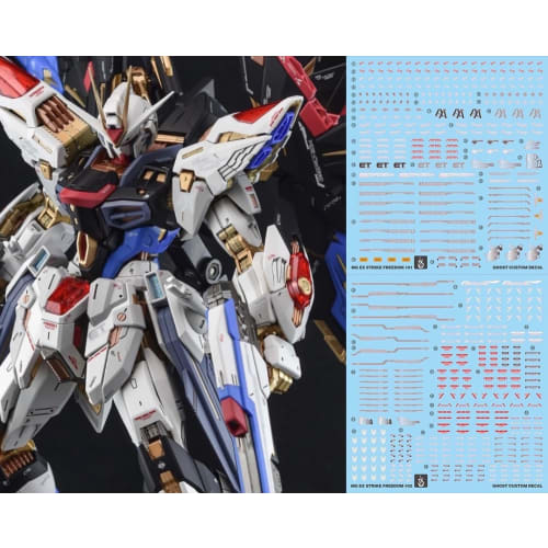 

Fluorescent!! MG MGEX MGSD FM HiRM 1/100 Robot MS Ensha Detail-Up Water Transfer Decals (for MGEX 1/100 ZGMF-X20A Strike Freedom Gundam)