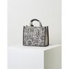 Daks Navy Flower Embroidery Jacquard Small Tote Bag Dcba2e654n2