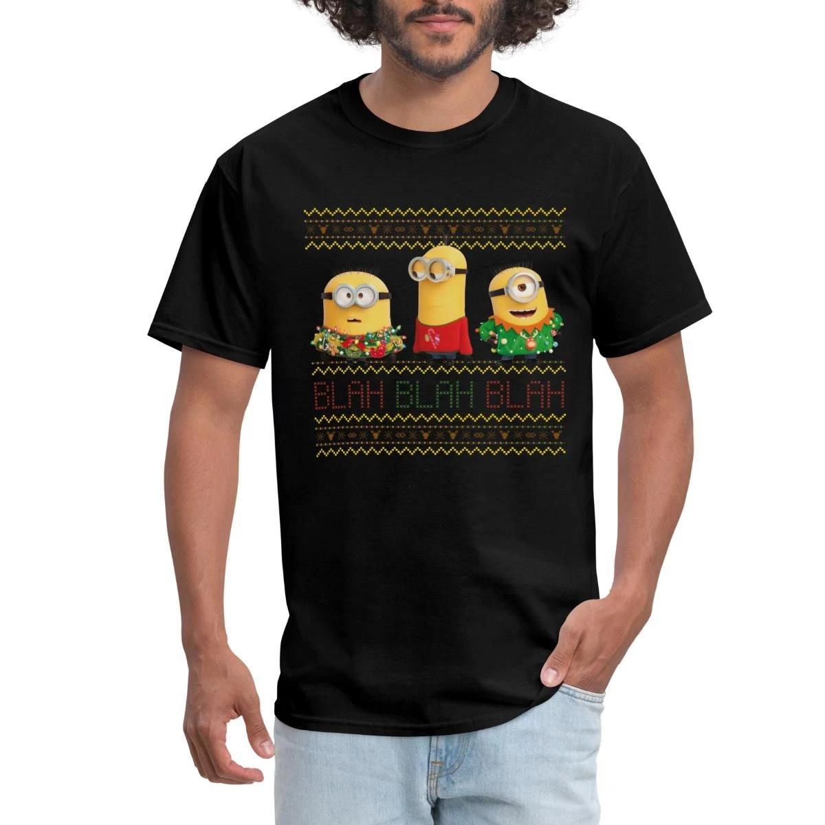 Minions Ugly X-mas Blah Men s T-Shirt XXL