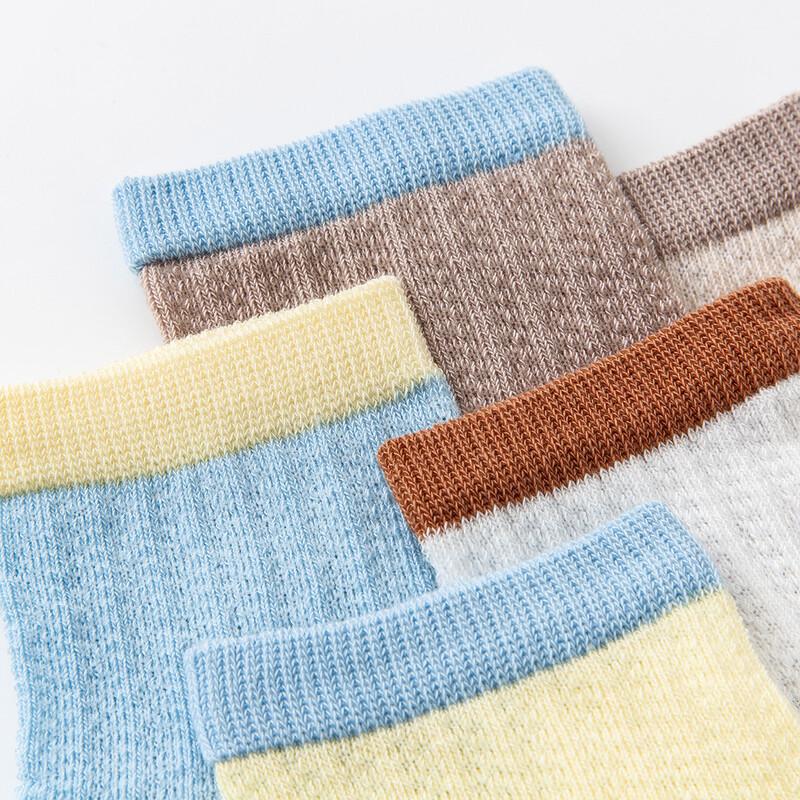 Minibala Kids' 5-Pack Breathable Mid-Calf Socks