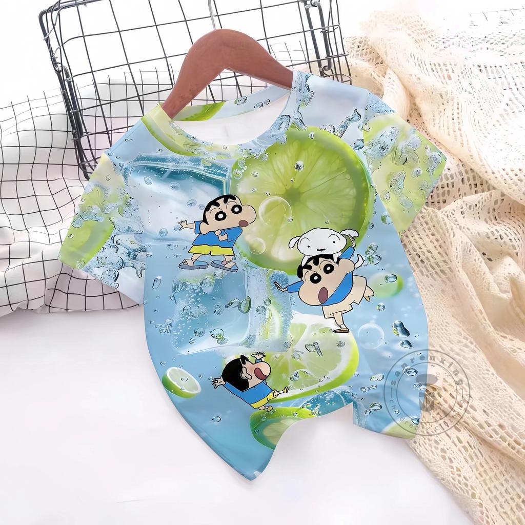 Summer T-Shirt 3D Print Boys Girls T-Shirts Casual Round Neck Short Sleeves Tops Kids Children's Clothing