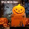 Luz de Abóbora LED de Halloween Decoração de Casa Lâmpada de Vela Suprimentos para Festa de Halloween Casa Assombrada Adereços de Terror Presentes para Crianças