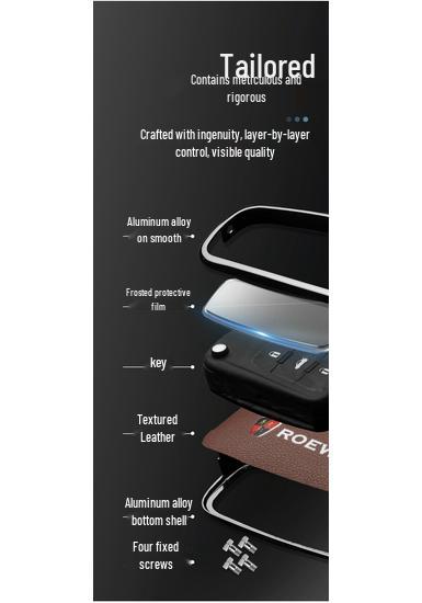 SAIC 350 Key Case: Folding Metal Shell with Men's Buckle for 360/350s/750/W5