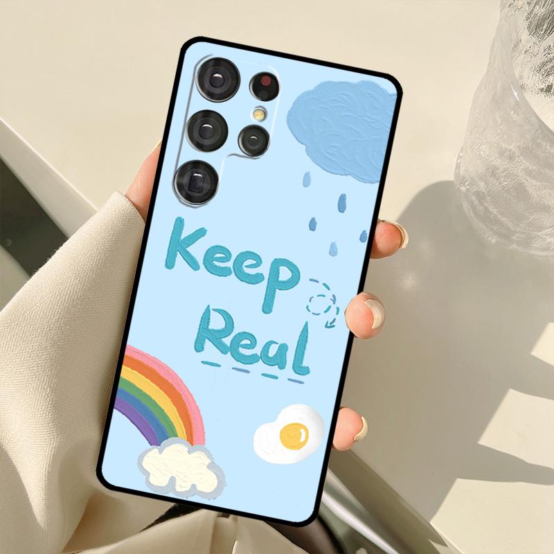 Regenbogen Niedliches Cartoon Hülle Für Samsung Galaxy S25 Ultra S21 S22 S23 S24 Ultra S9 S10 Plus S20 FE S25 FE Rückabdeckung