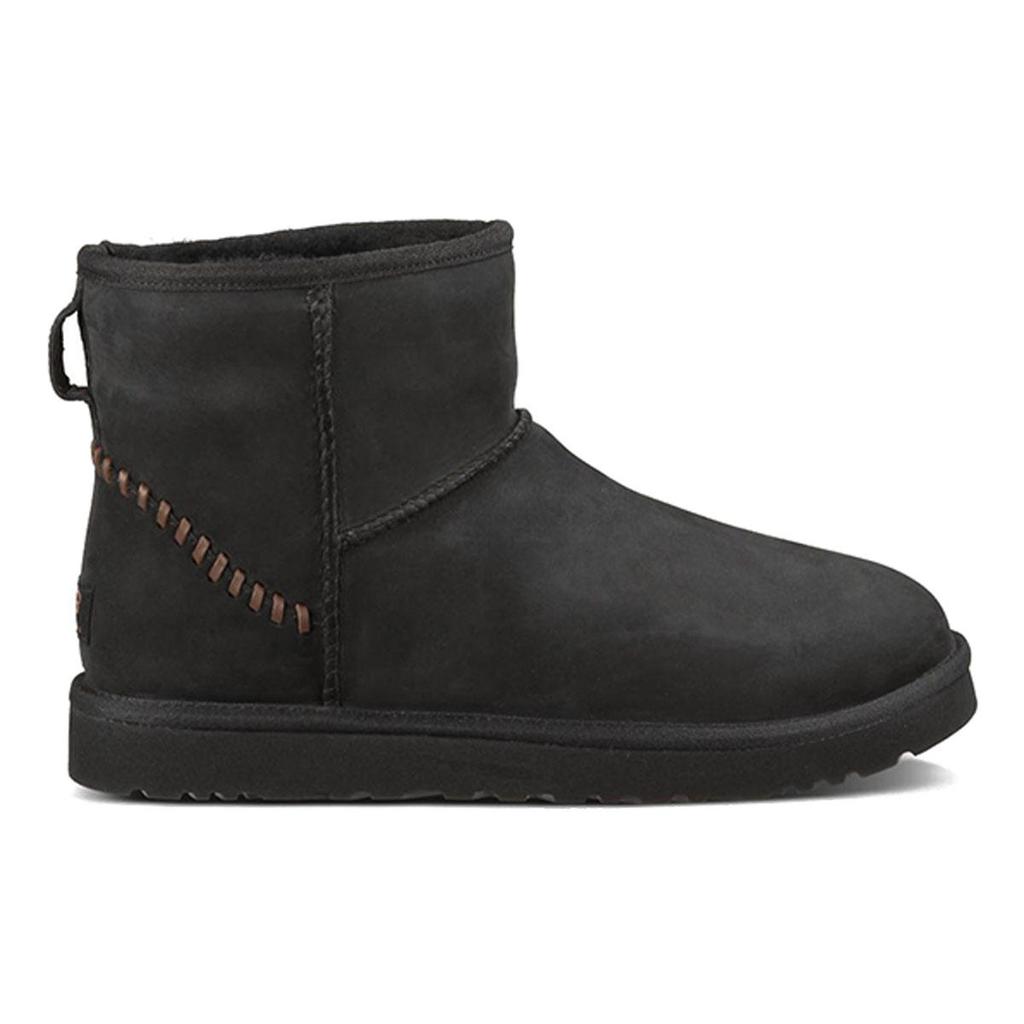 UGG Classic Mini Deco Snow Boots 'Black Grey' 1003945-BLK