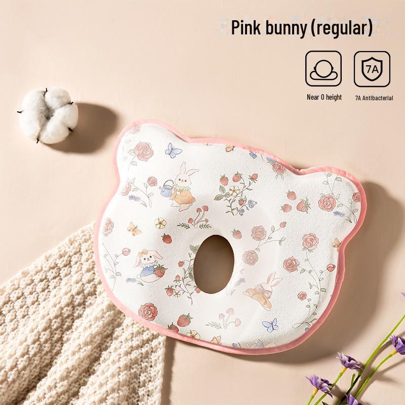 Memory Foam Baby Head Shaping Pillow for Newborns (0-12 Months) - All-Season Use