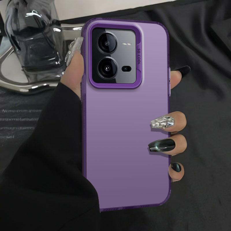 

Для vivo V25 Чехол vivo V25e Чехол для телефона Vivo V25e LATAM Чехол vivo V25 V2201 V2202 Чехлы Роскошный металлический матовый чехол Aurora Skin Vivo V25e