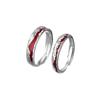 Love Ring Light Luxury Niche Design Couple Ring Opening Irregular Hand Jewelry