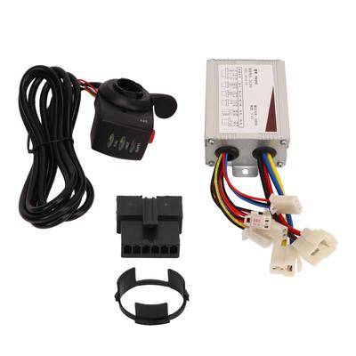 Cykelstyrenhet Gashandtagssats 24V 500W Hastighetsregulator Batteriindikator Tumgasreglage Handtag Cykel