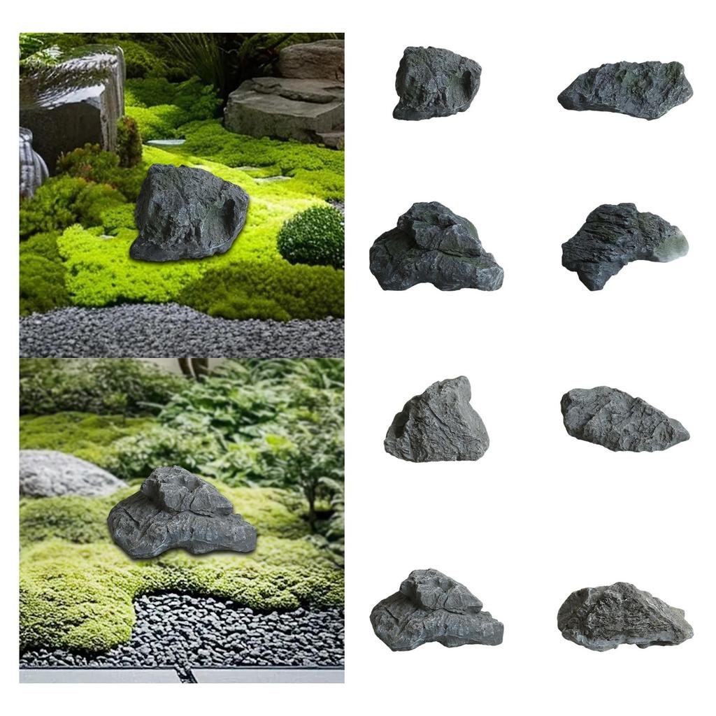 Fake Landscape Rock Yard Ornament Multifunctional Lightweight for Landscaping Projects Realistic Sandstone Garden Decoration