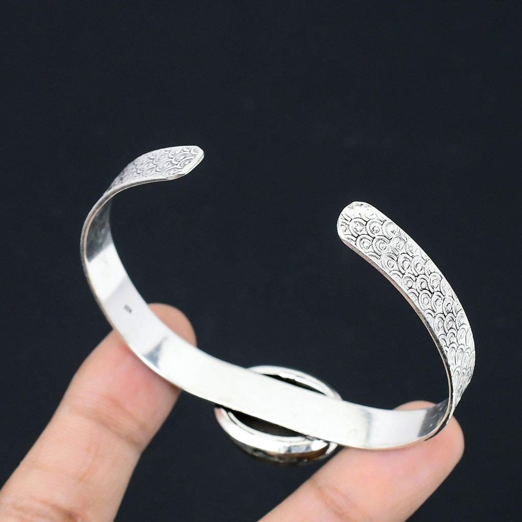 Schwestern-Tag Angebot Sterlingsilber Versteinertes Holz Jaspis Stein Neues Armreif Schmuck