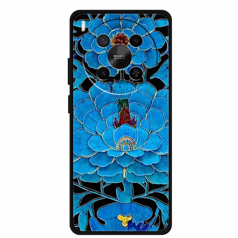 För ZTE Blade V70 Max Fodral 3D Blommigt Prägling Mjuk Silikon Telefonfodral för Nubia V70 Max Fodral Relief Blomma Skal Ny V 70 Max