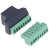 For CCTV DVR RJ45 To Screw Terminal Adaptor Rj45 Female To 8 Pin Connector