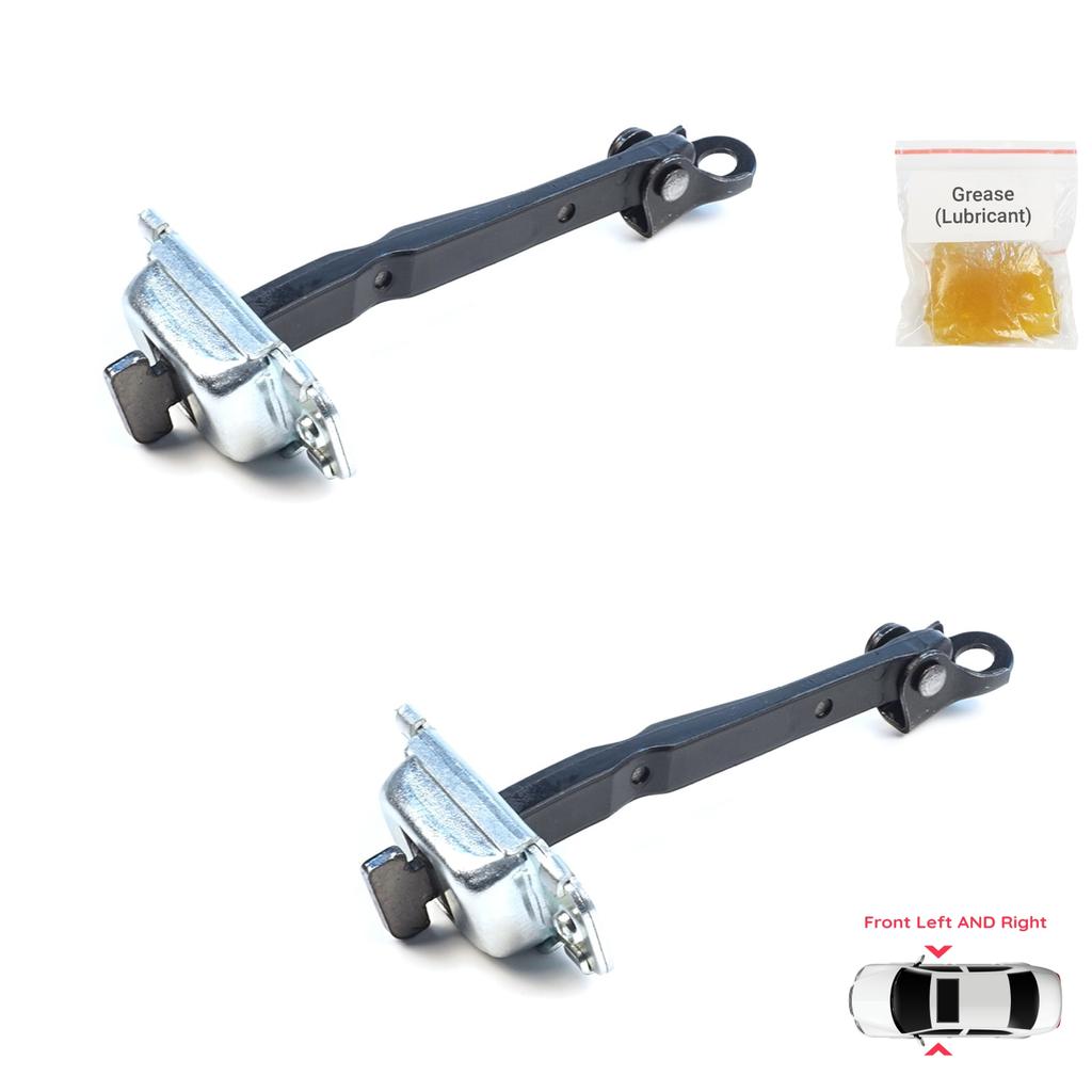 EDP1694-1 2 Pieces Front Door Hinge Brake Stop Check Assy Limiter Strap for Hyundai I10 Grand I10 MK2 II IA BA 2013-2022 79380B4000 79390B4000