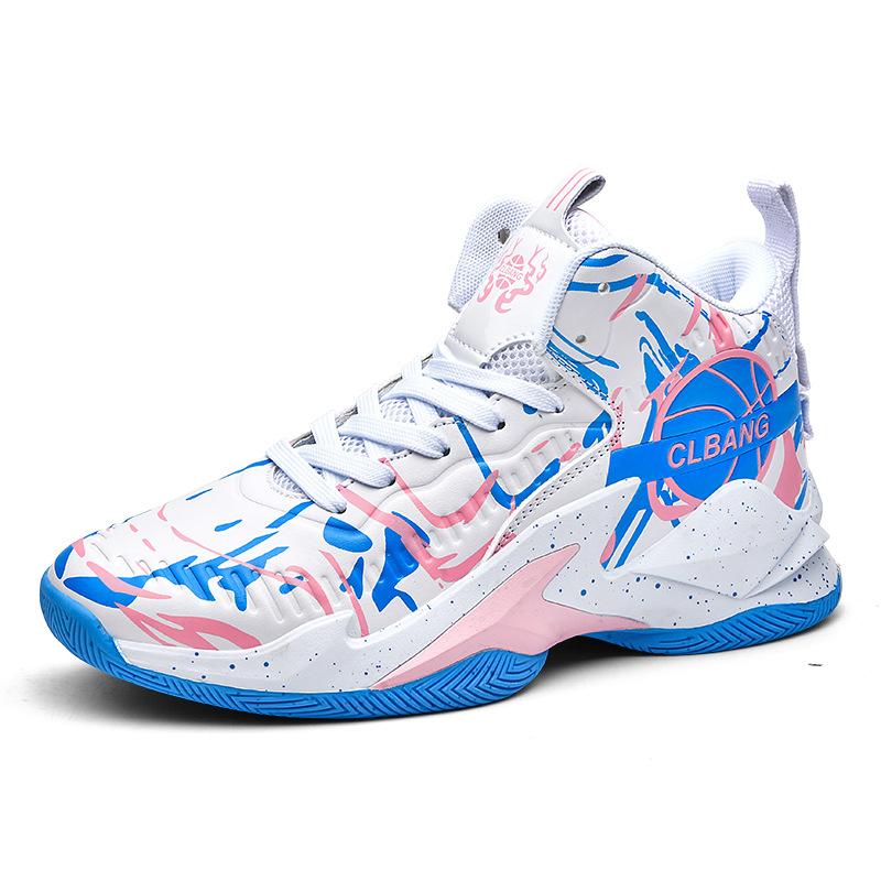 

Весенняя платформа модная повседневная мужская обувь высокий верх шнуровка полевая баскетбольная обувь трендовая дышащая уличная спортивная обувь для пар 45