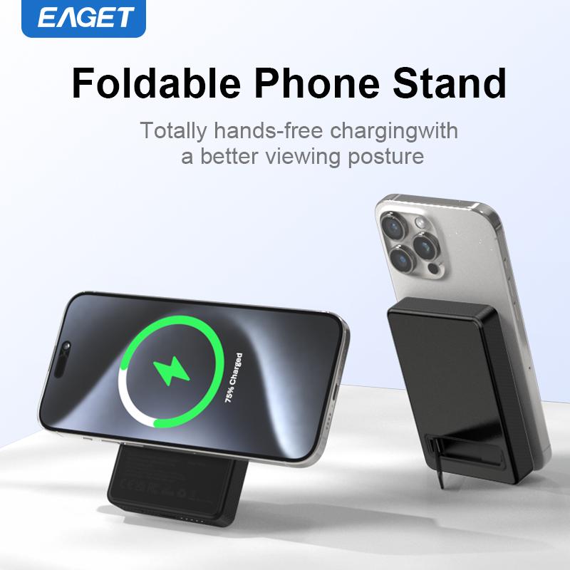 10000mAh Bærbar Powerbank Trådløs Lader 20W Mag-Safe Utendørs Batteripakke Mobiltelefon Powerbank for iPhone 16/15/14/13/12 Pro